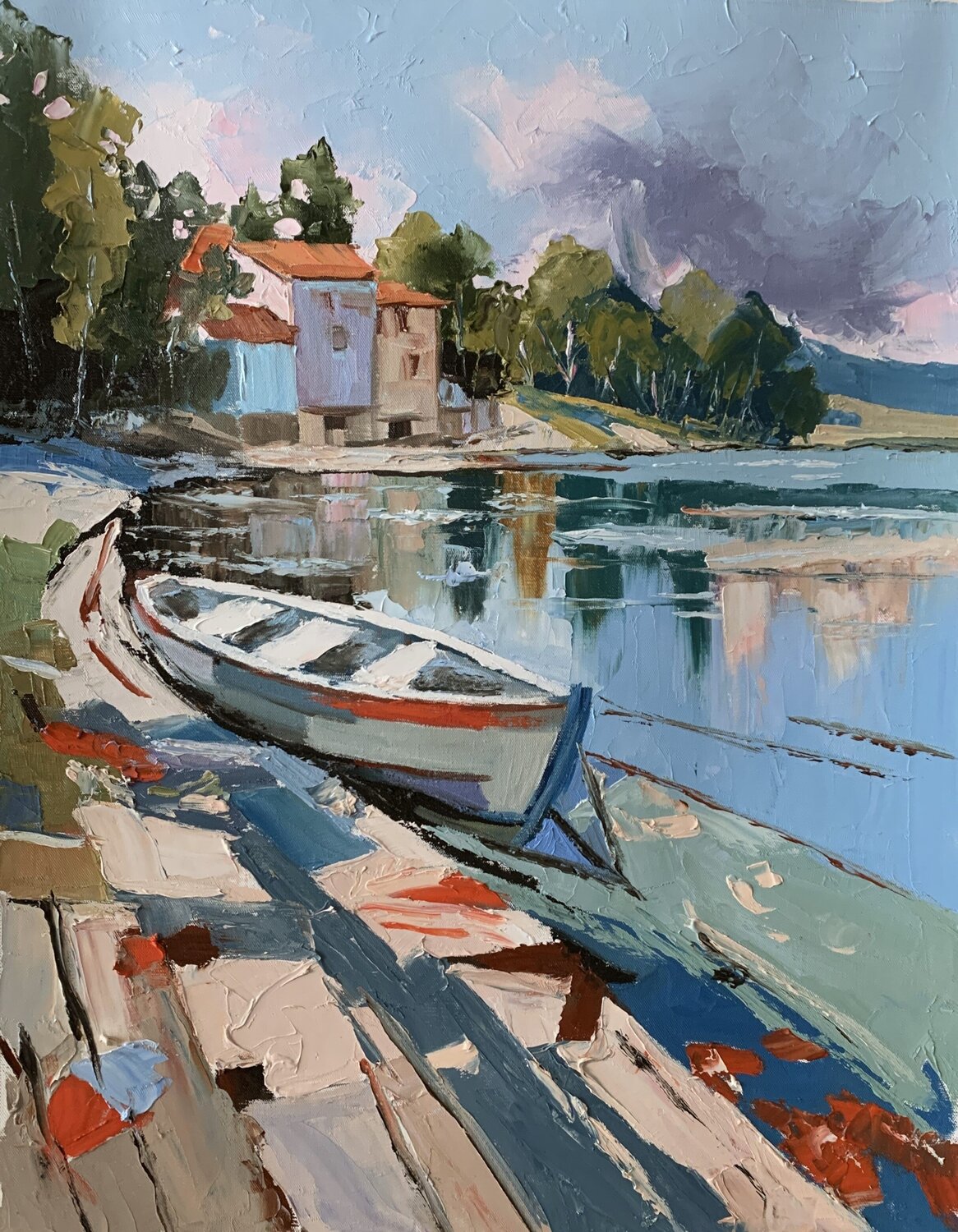 Sailboat on the lake. Vita Schagen