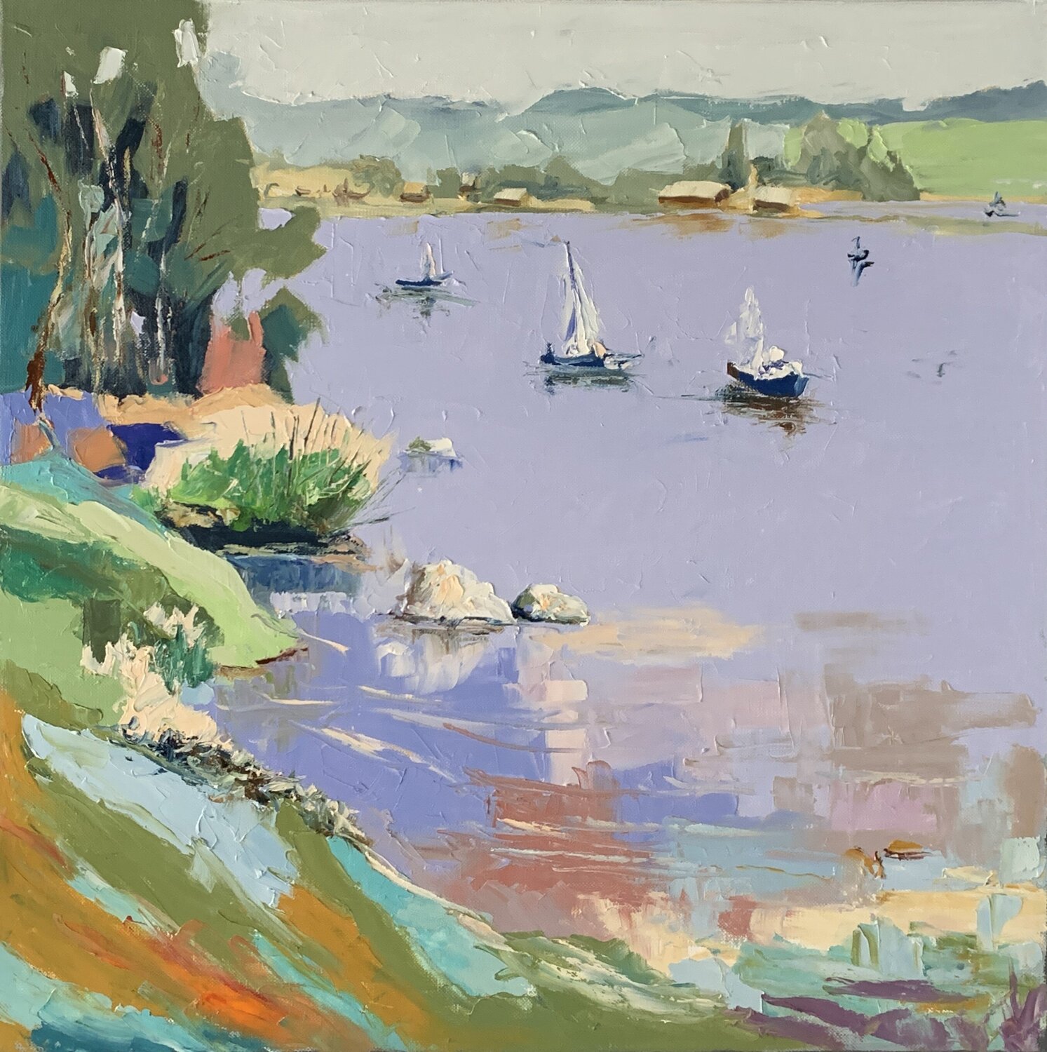 Yachts on the lake. Vita Schagen