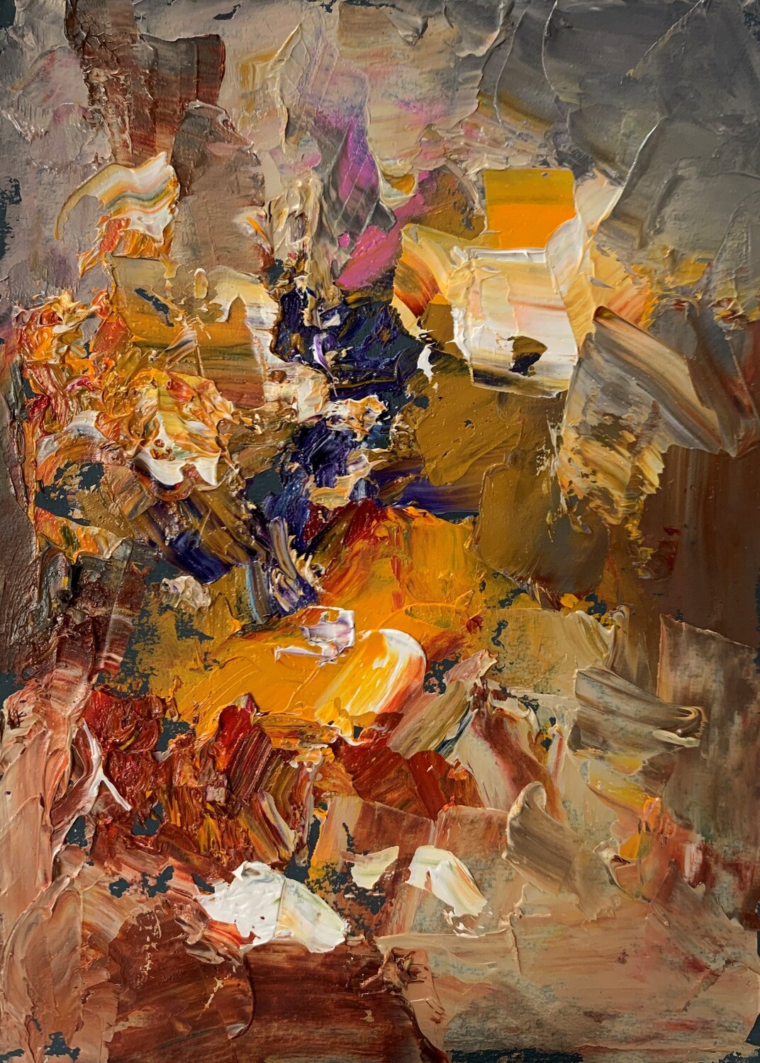 Floral abstract. Abstract painting. Vita Schagen Originalgemälde zu verkaufen