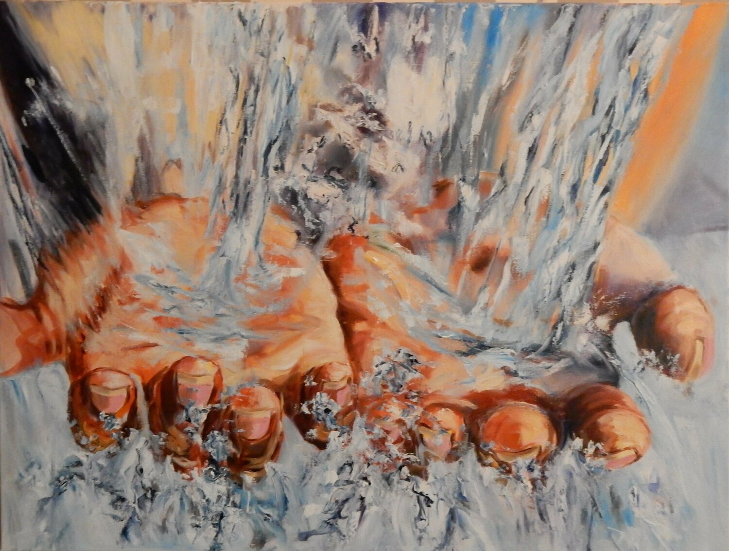 Catch the water. Hands. Vita Schagen