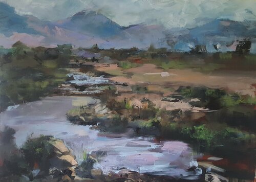 Crocodile River - Mpumalanga par Eira Sands, Peinture en vente sur Singulart