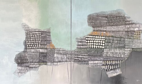 Feel The Rain III van Yenny Yohan, Schilderij te koop op Singulart