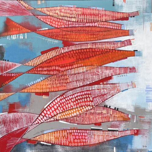 Koinobori III van Yenny Yohan, Schilderij te koop op Singulart