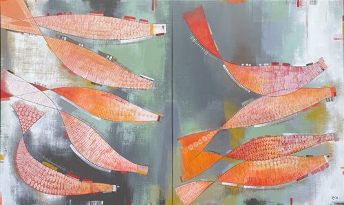 Koinobori V by Yenny Yohan, 회화 for Sale on Singulart