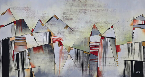 City of Love van Yenny Yohan, Schilderij te koop op Singulart