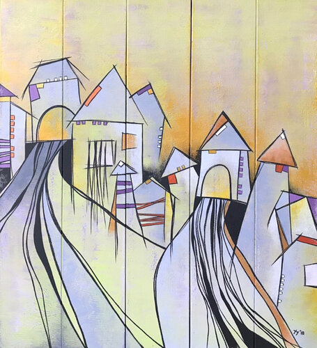 City of Love IV von Yenny Yohan, Malerei kaufen auf Singulart