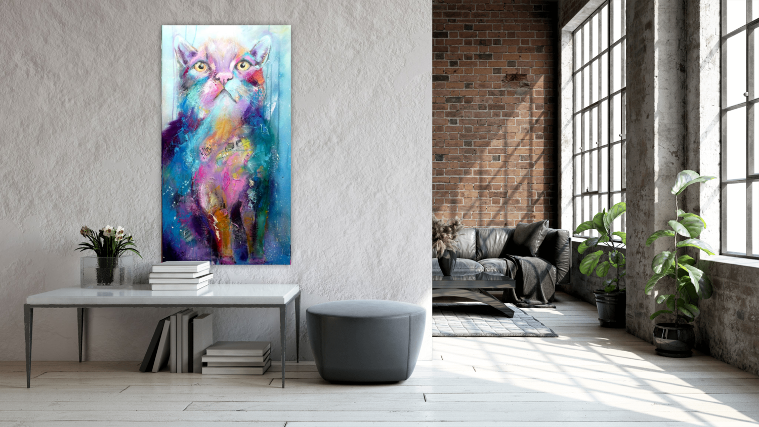 Carlo von Manuela Rathje (2016): Malerei Acryl, Collage auf Leinwand -  Singulart, image size:1500x844