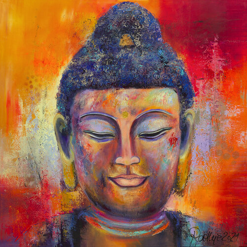 little Buddha 01 di Manuela Rathje, Stampa in vendita su Singulart