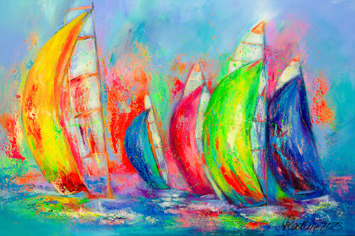 Kieler Woche 2023 von Manuela Rathje, Druck kaufen auf Singulart