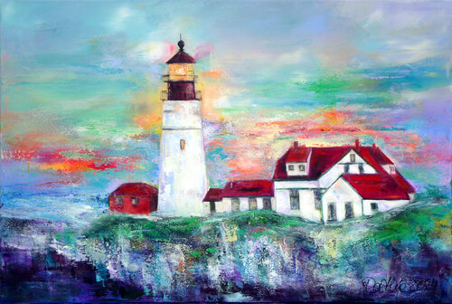 Maine Portland by Manuela Rathje, 회화 for Sale on Singulart