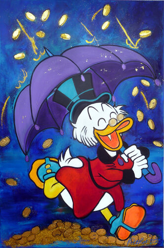 singing in the rain par Manuela Rathje, Peinture en vente sur Singulart