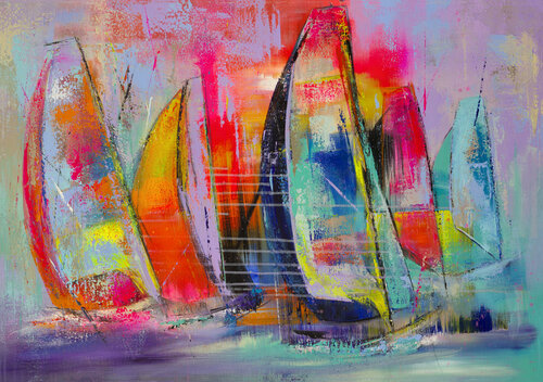 Kieler Woche 2019 von Manuela Rathje, Malerei kaufen auf Singulart