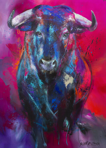 Blue nugget di Manuela Rathje, Stampa in vendita su Singulart