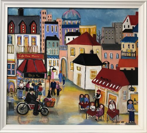All Dressed up and Somewhere to Go by Suzette Datema, 회화 for Sale on Singulart