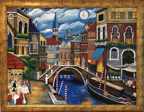 City of Romance by Suzette Datema, 회화 for Sale on Singulart