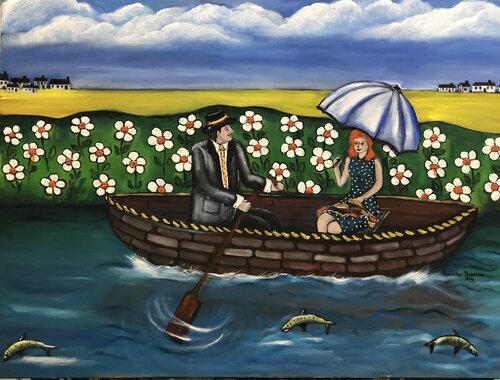 Row the Boat by Suzette Datema, 회화 for Sale on Singulart