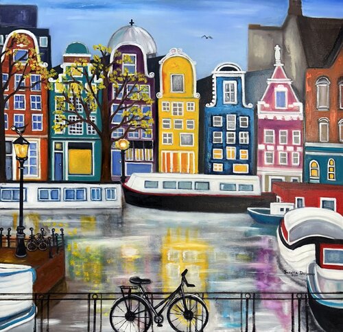 Amsterdam di Suzette Datema, Pittura in vendita su Singulart