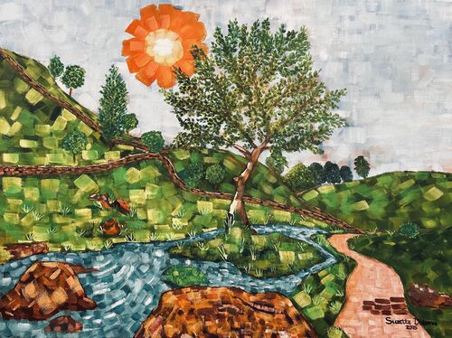 Beautiful Yorkshire Dales by Suzette Datema, 회화 for Sale on Singulart