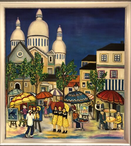 Life in Montmatre by Suzette Datema, 회화 for Sale on Singulart