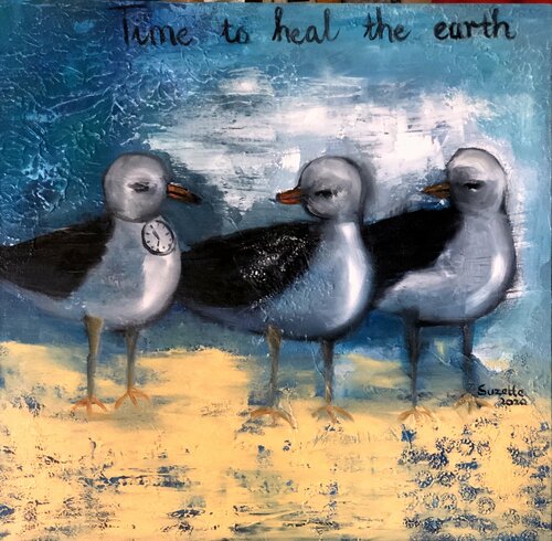 Time for the earth to heal von Suzette Datema, Malerei kaufen auf Singulart