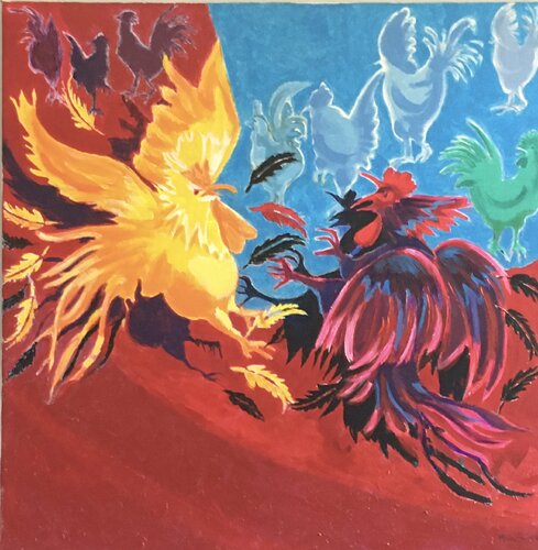 Power Struggle di Mona Asmar Hecker, Pittura in vendita su Singulart
