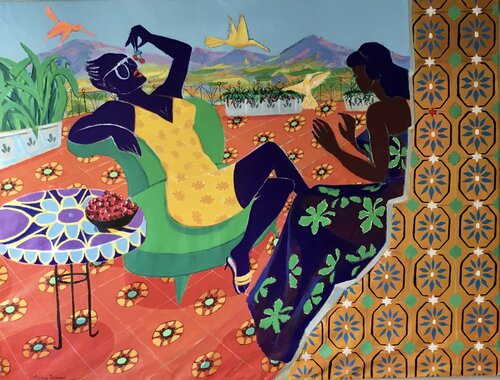 Day dreaming par Mona Asmar Hecker, Peinture en vente sur Singulart