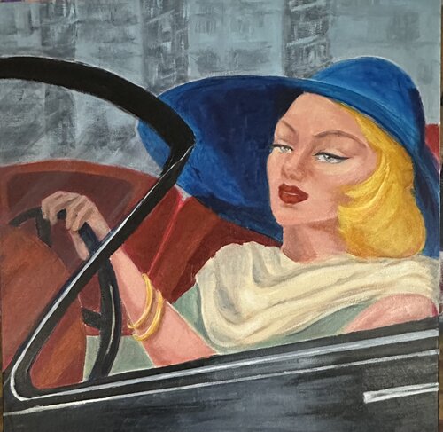 Behind the glance de Mona Asmar Hecker, Pintura a la venta en Singulart