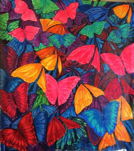 Paradisiaque butterflies Mona Asmar Hecker