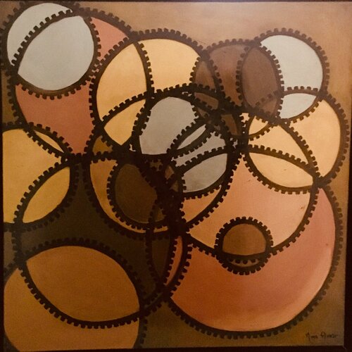 Time travel par Mona Asmar Hecker, Peinture en vente sur Singulart
