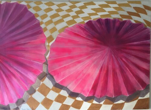 Swirling derwiches di Mona Asmar Hecker, Pittura in vendita su Singulart