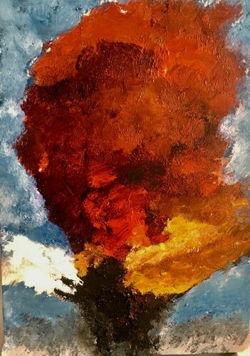 Beirut Port Explosion von Mona Asmar Hecker, Malerei kaufen auf Singulart