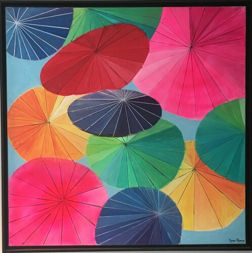 Les parapluies de cherbourgh von Mona Asmar Hecker, Malerei kaufen auf Singulart