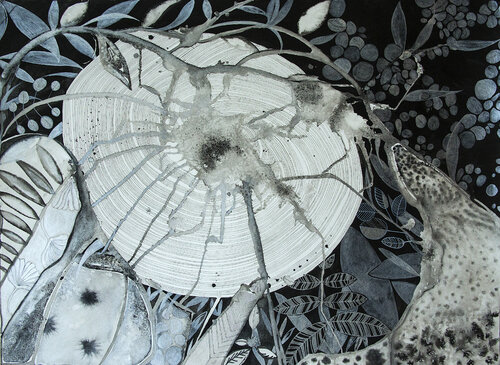Moon Shadow van Mishel Schwartz, Werk op papier te koop op Singulart
