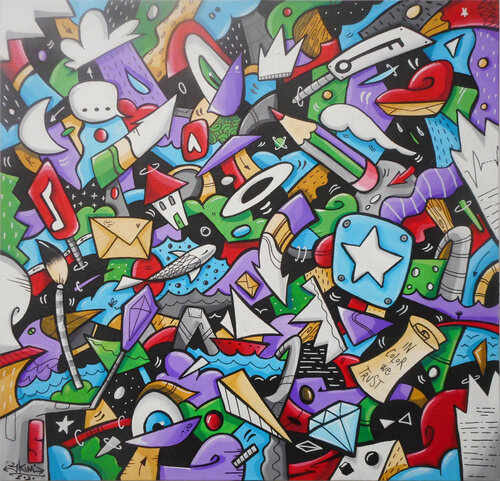 Vorrei sognarti come non ti ho sognato mai by SKIM Francesco Forconi, Painting for Sale on Singulart