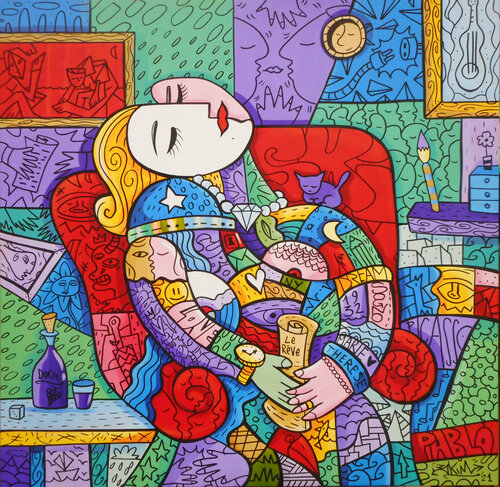 Le Rève - Dream Picasso Skimmato by SKIM Francesco Forconi, Painting for Sale on Singulart