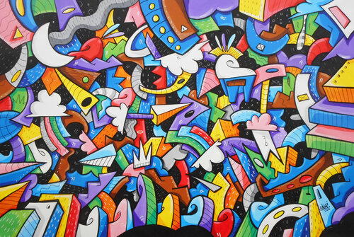 I SOGNI DEL GUERRIERO by SKIM Francesco Forconi, Painting for Sale on Singulart