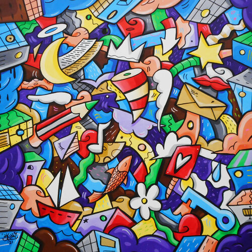 Tutto in un attimo by SKIM Francesco Forconi, Painting for Sale on Singulart