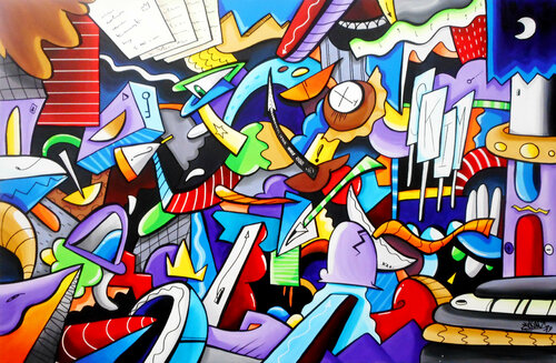 In the night by SKIM Francesco Forconi, Painting for Sale on Singulart
