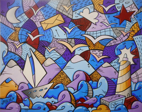 Il viaggio by SKIM Francesco Forconi, Painting for Sale on Singulart