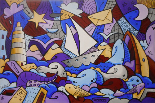 Partire per poi ritornare by SKIM Francesco Forconi, Painting for Sale on Singulart