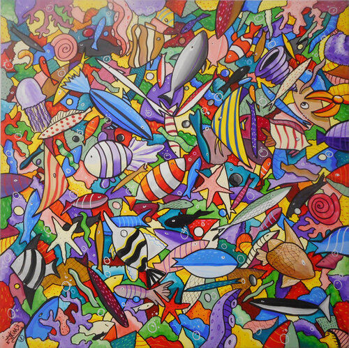 In mezzo al Mar by SKIM Francesco Forconi, Painting for Sale on Singulart