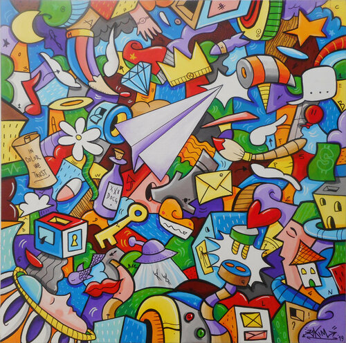 Volando nei Sogni by SKIM Francesco Forconi, Painting for Sale on Singulart