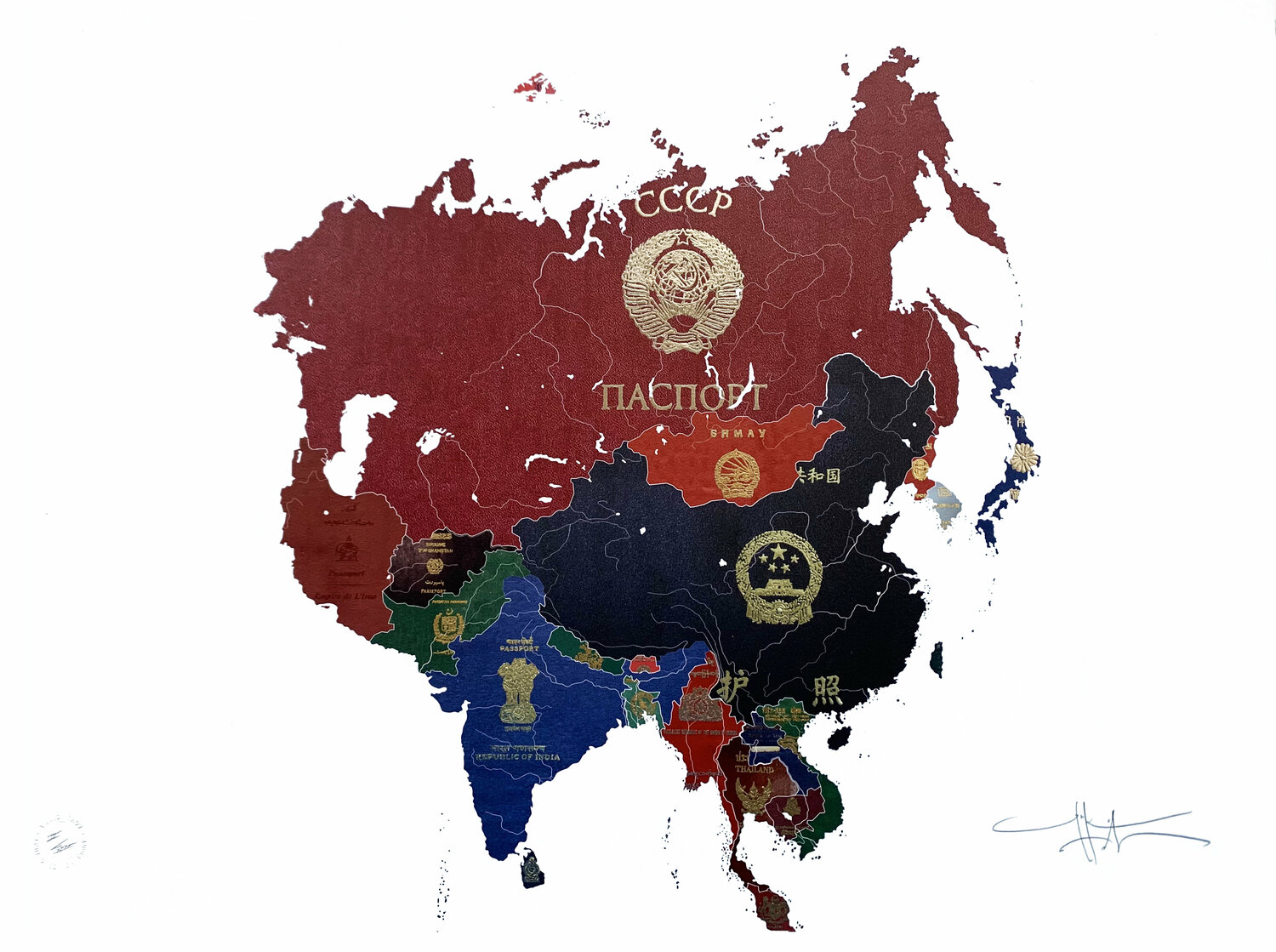 Cold War Map Asia