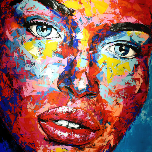 Original 35 face portrait di Eugen Dick, Pittura in vendita su Singulart