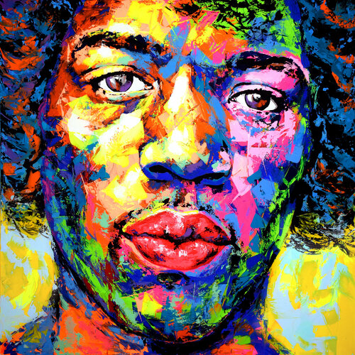 Jimi Hendrix original de Eugen Dick, Pintura a la venta en Singulart