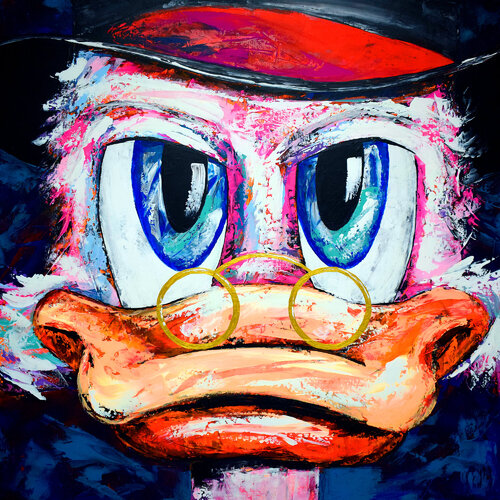 Scrooge McDuck Glow 132 de Eugen Dick, Pintura a la venta en Singulart