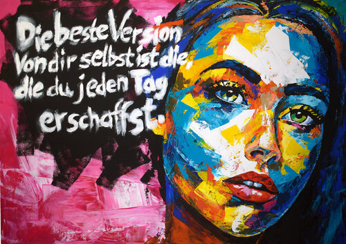 Original 148 face portrait de Eugen Dick, Pintura a la venta en Singulart