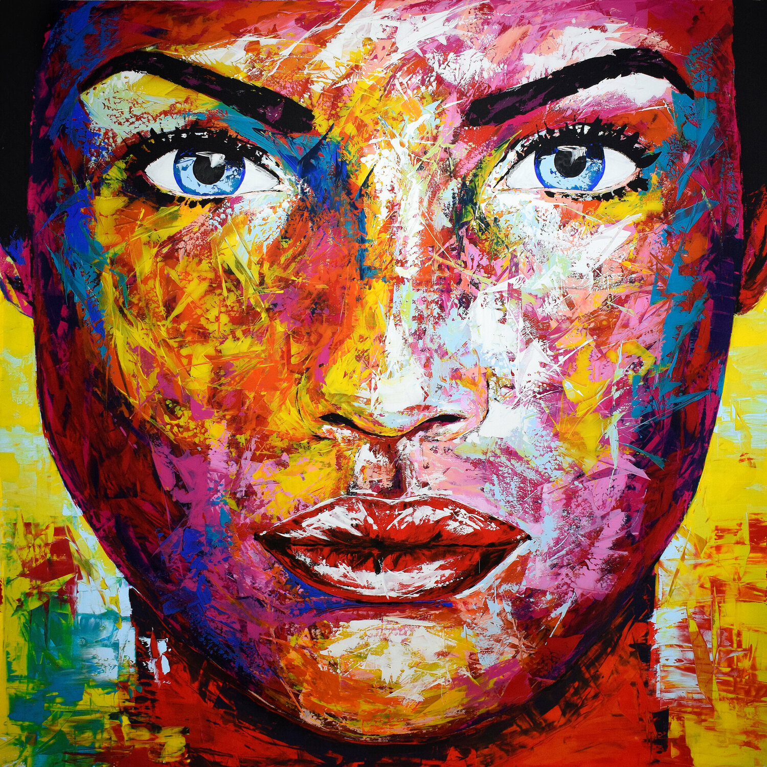 XXL Original 65 face portrait Eugen Dick