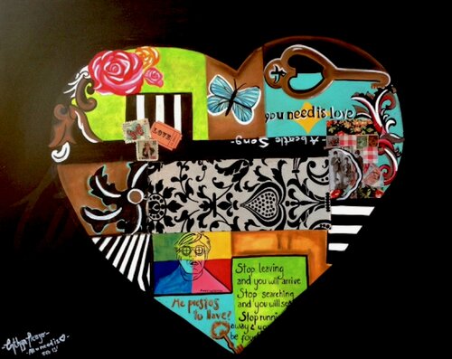 All you need is love van Cinthya Picazo, Schilderij te koop op Singulart