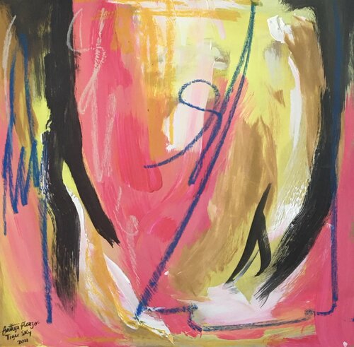 Abstract - Tiger sky. van Cinthya Picazo, Schilderij te koop op Singulart